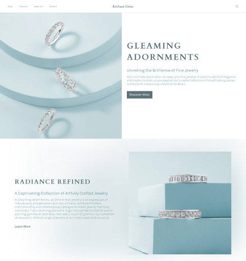 Polymothy Project Enchant Gems Concept Project: UI/UX Design, Concept Art, Branding