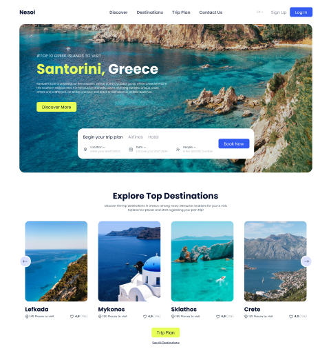Polymothy Project Nesoi Concept Project: UI/UX Design, Concept Art, Branding, έργα κατασκευής ιστοσελίδων